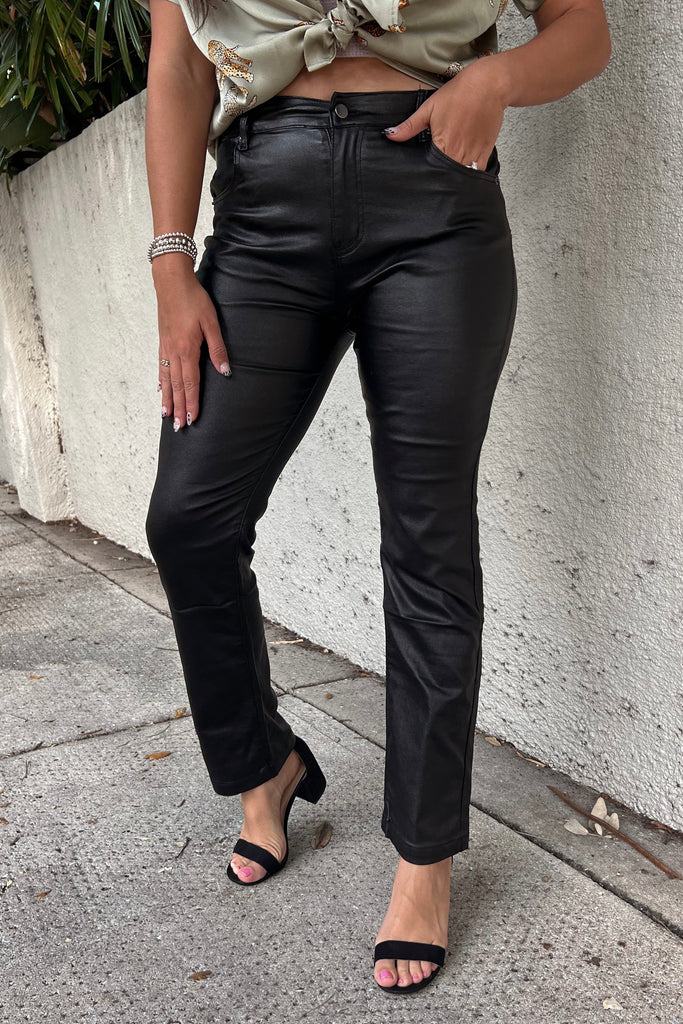 Concert Nights Faux Leather Jeans