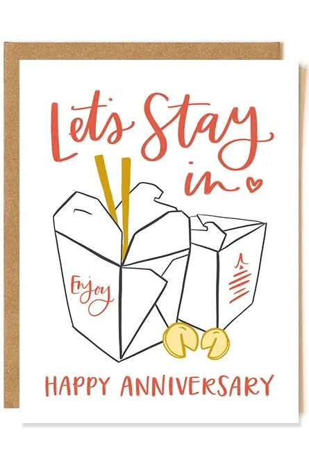 Happy Anniversary Takeout Card