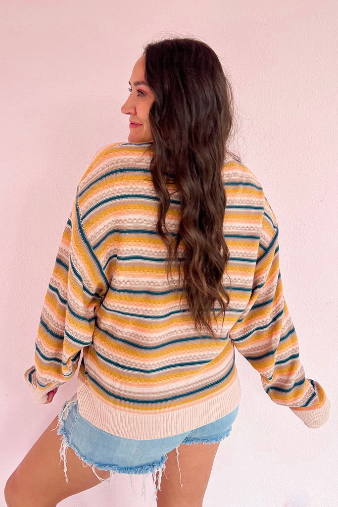 Stepping Into Fall Striped Sweater