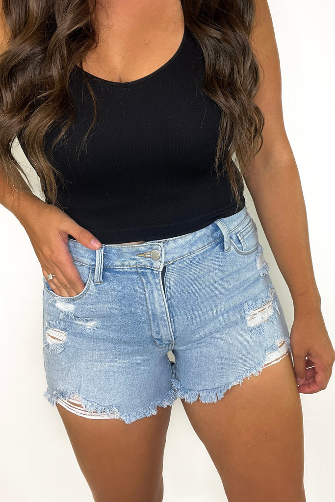 The Diva Distressed Shorts