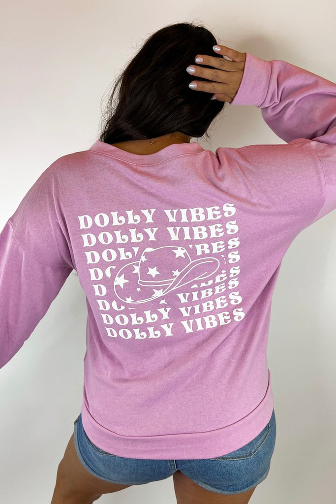 Dolly Vibes Pink Crewneck