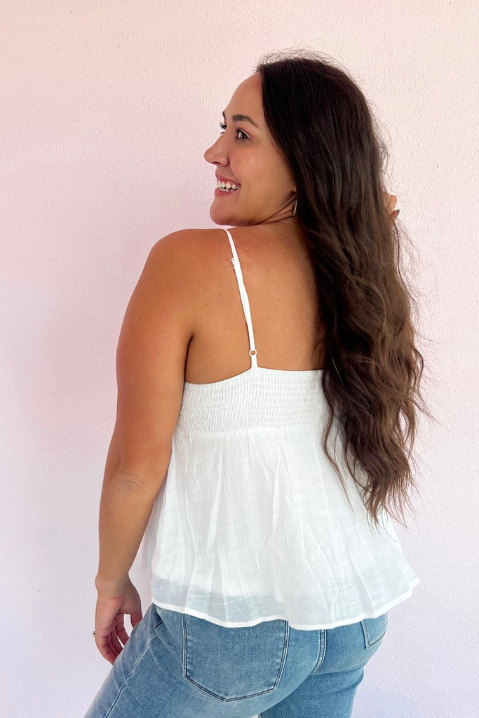 Out Of Office Tank Top- Ivory