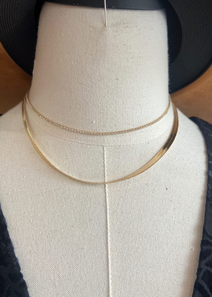 Double Trouble Gold Necklace