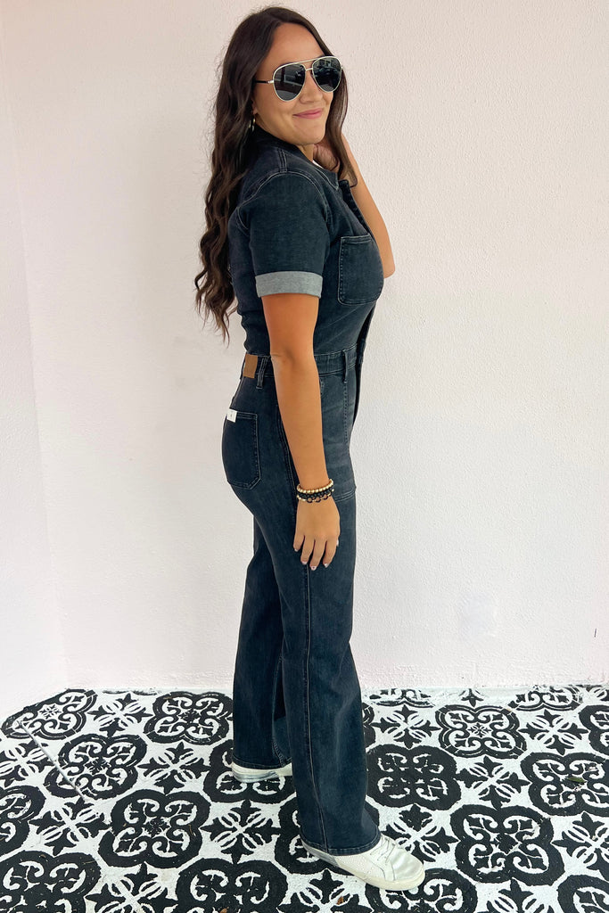 Take Me To The Rodeo Black Jumpsuit