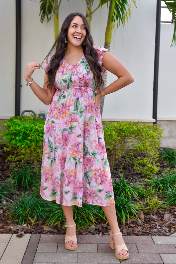 The Willow Watercolor Maxi Dress