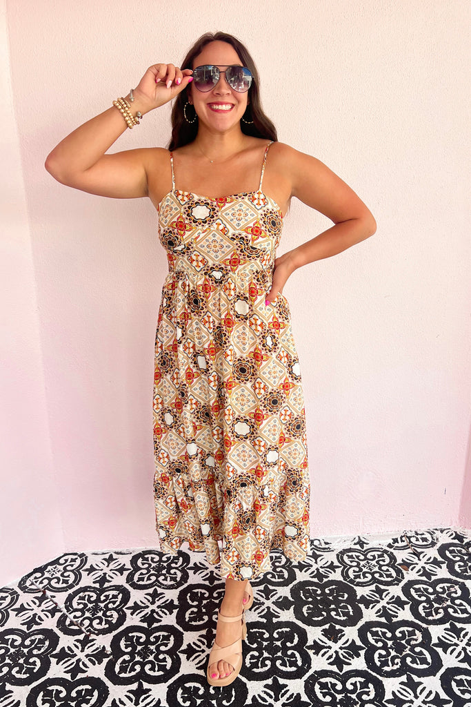 The Show Stopper Printed Maxi Dress