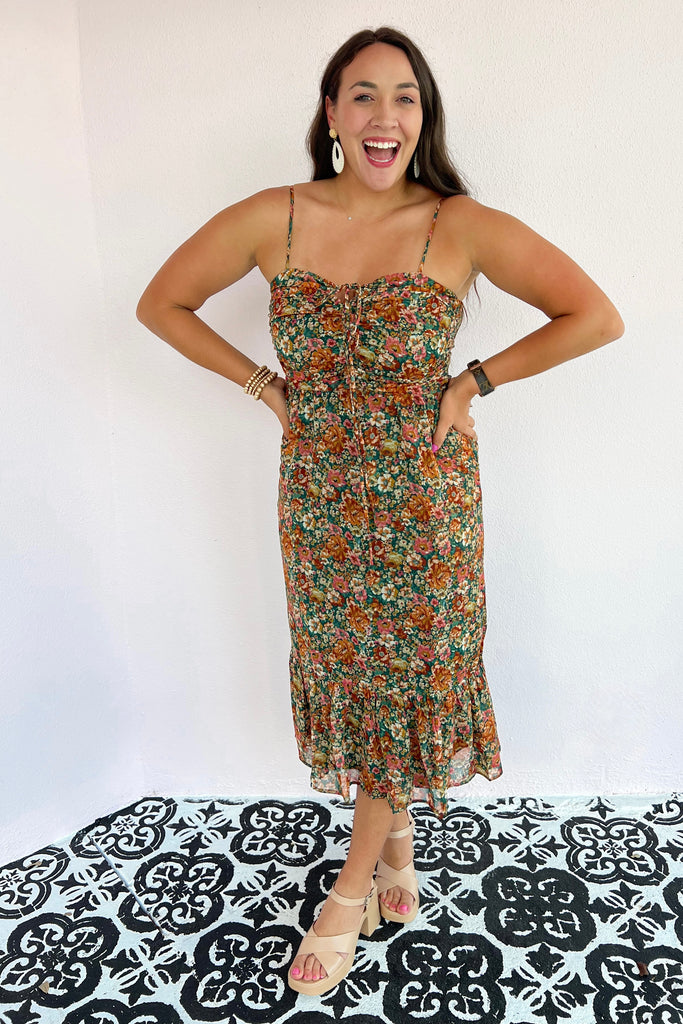 The Rosalie Rustic Floral Maxi