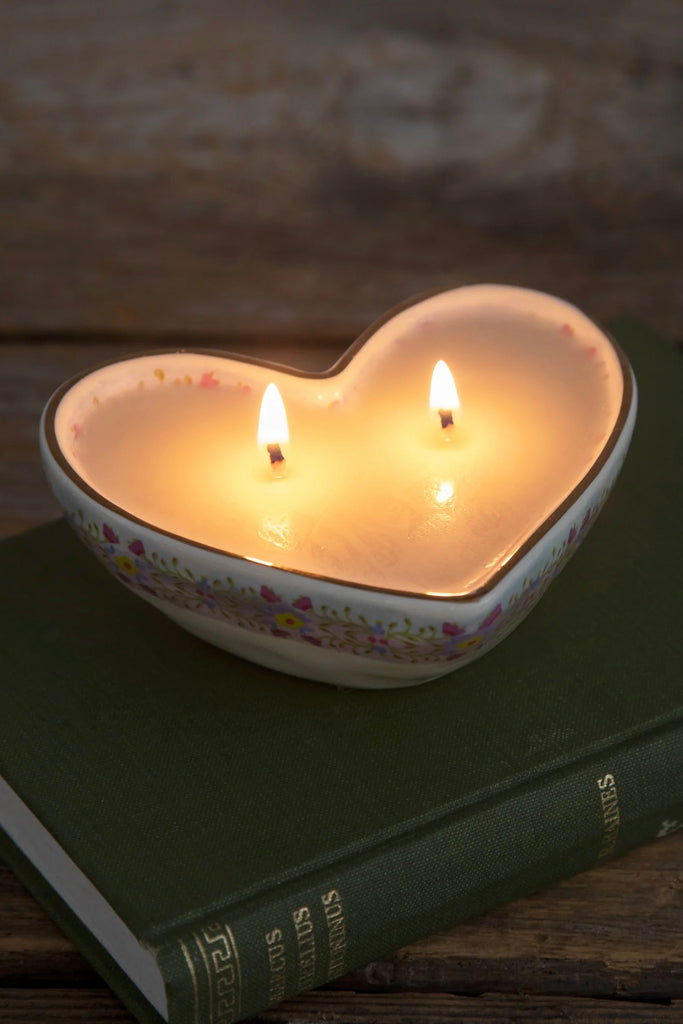 Heart Shaped Secret Message Candle