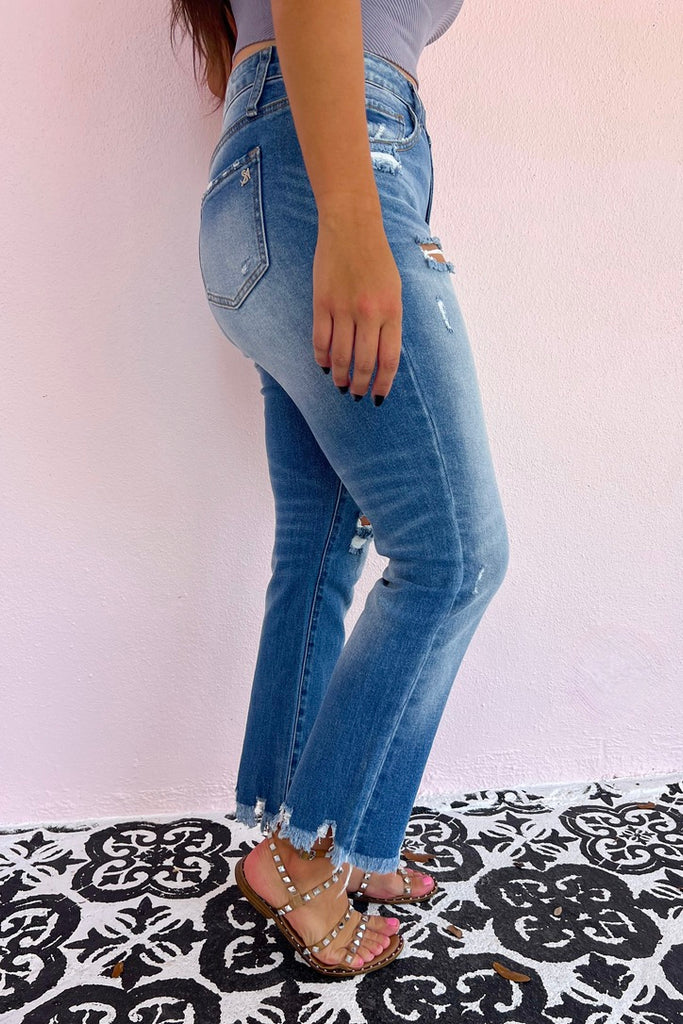 The Maeve Mid Rise Relaxed Skinny Jean