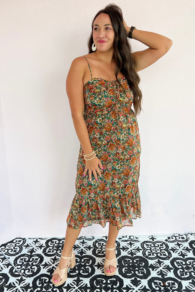 The Rosalie Rustic Floral Maxi
