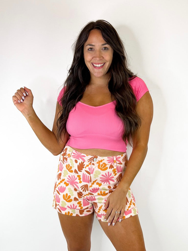 Palm Springs Pink Pattern Shorts