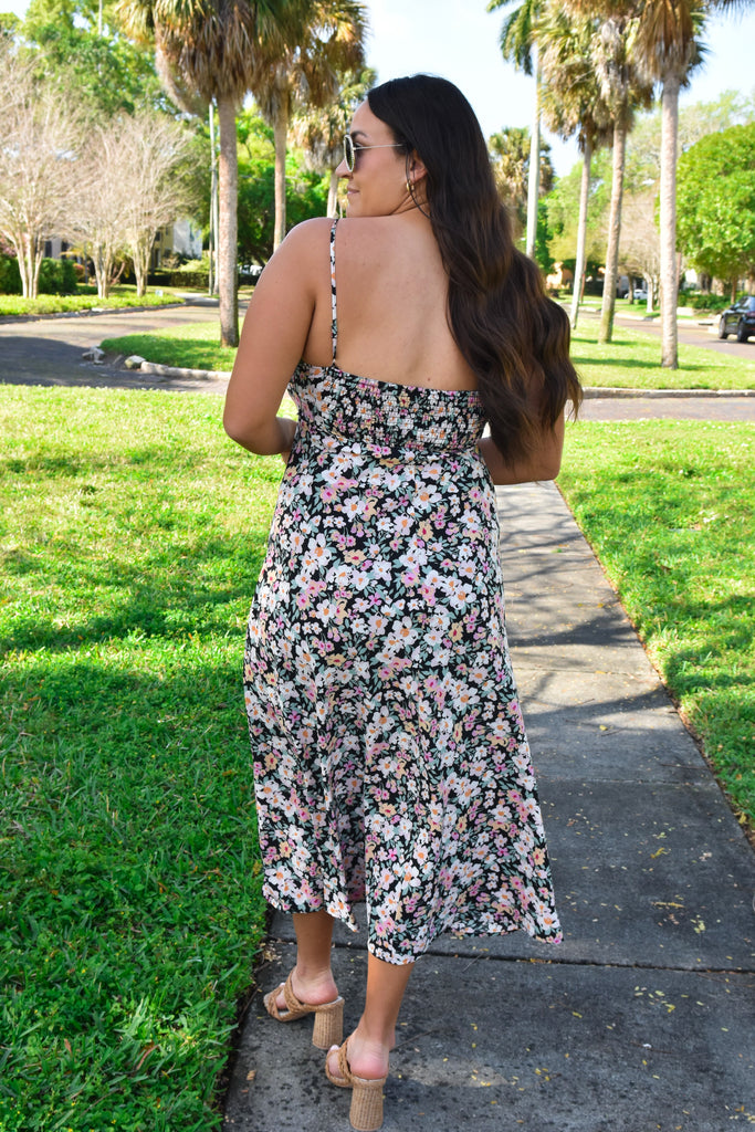 After Hours Floral Maxi Dress