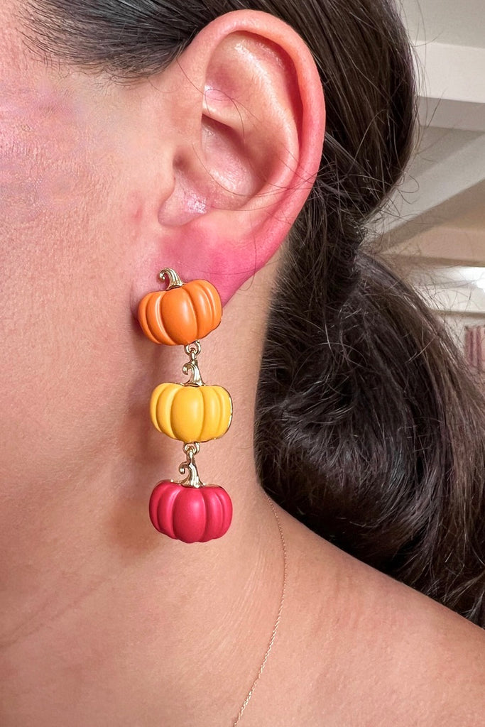 Harvest Vibes Pumpkin Earrings