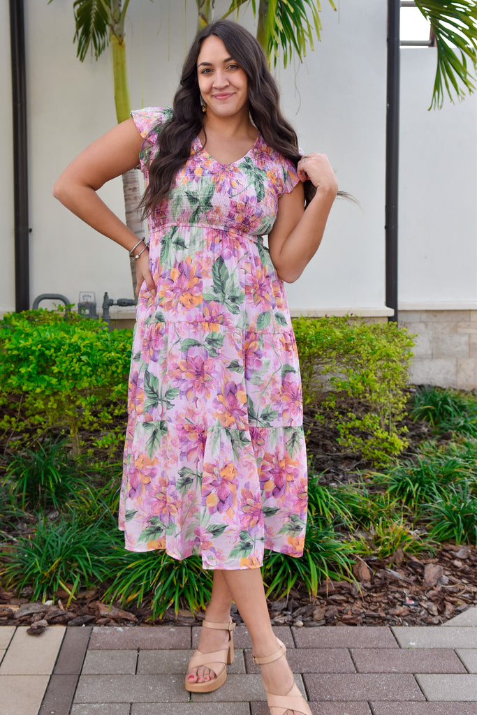 The Willow Watercolor Maxi Dress