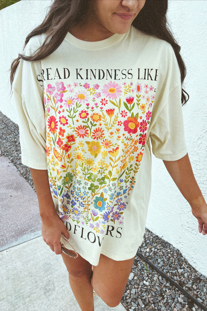 Spread Kindness Graphic T-Shirt Dress