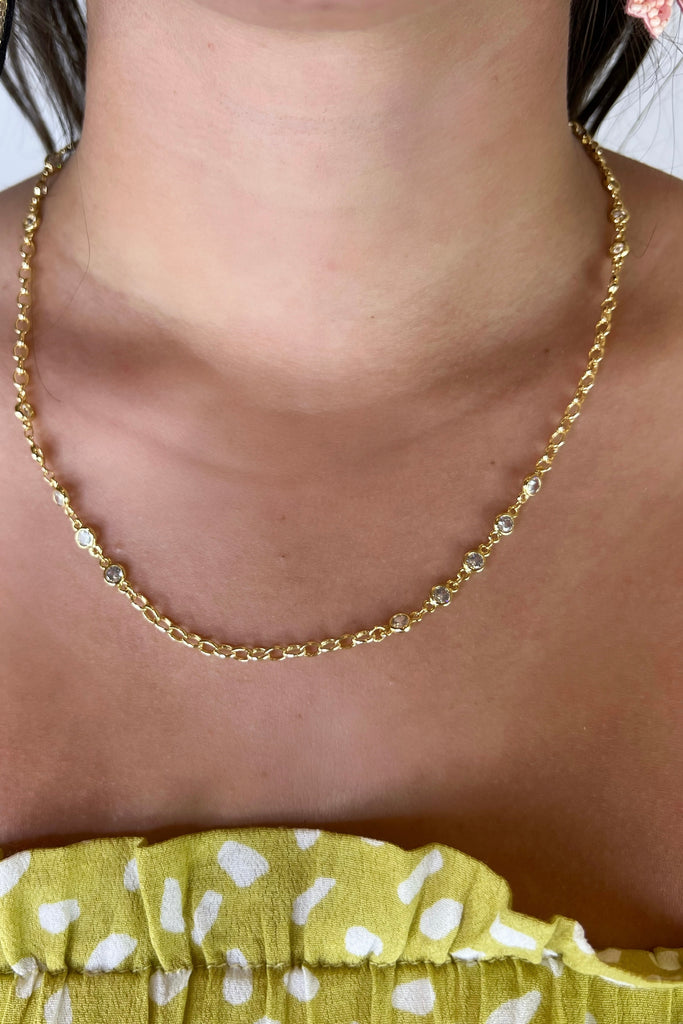 Tiny Bubbles Gold Necklace