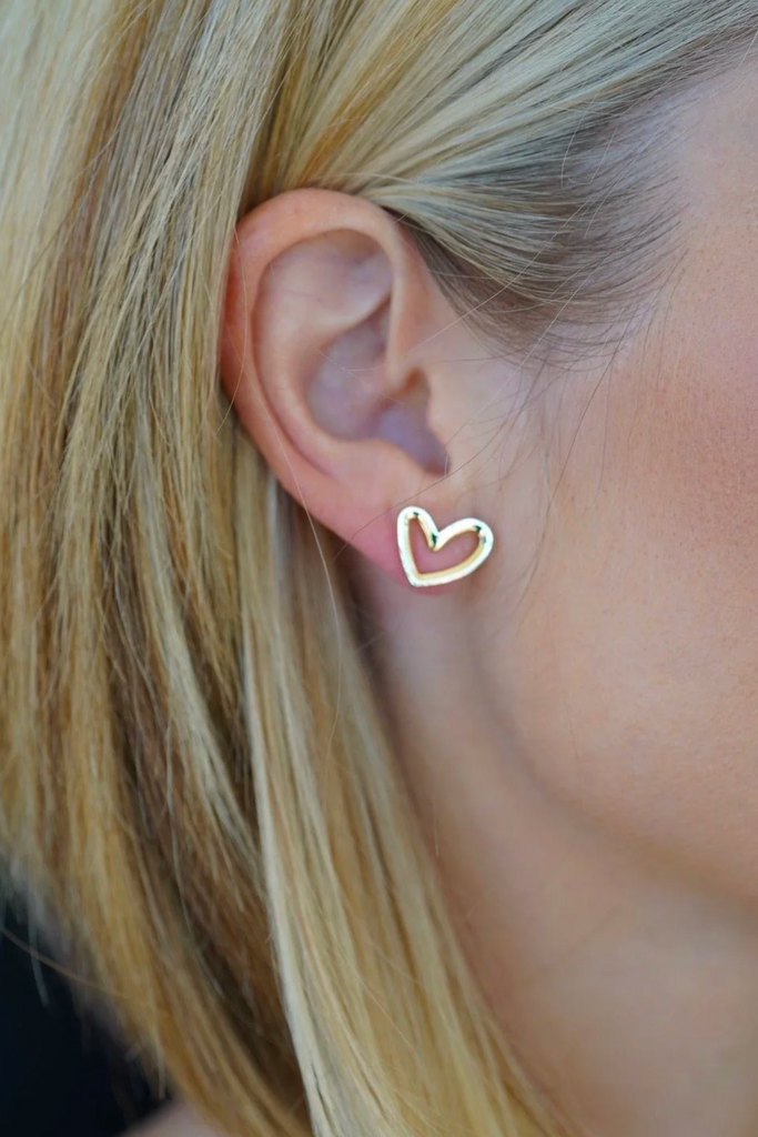 Abby Gold Heart Earring