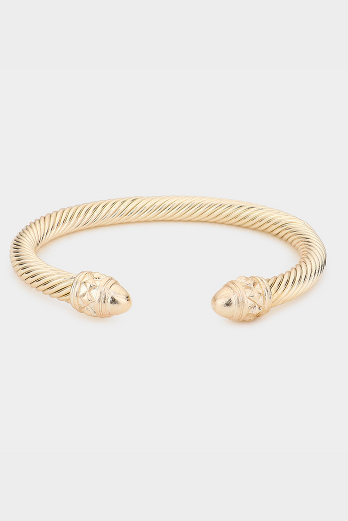 The Luxe Cuff Bracelet- Pale Gold